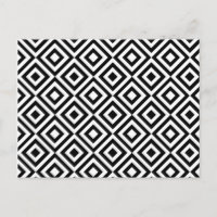 Modern abstract black white geometric pattern