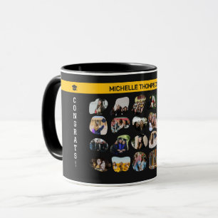Modern Abstract Blob Geometry 20 Photo Grad Party Mug