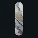 Modern Abstract Blue Ink Design  Skateboard<br><div class="desc">The artwork for this skateboard comes from an original alcohol ink painting. To see the original painting follow me on Instagram @AlyMarieArt.</div>