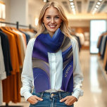 Modern Abstract-Blue Purple and Gold- Scarf<br><div class="desc">Elevate your style effortlessly with this Modern Chiffon Scarf – This enchanting scarf features Modern Abstract Fluid Art in Blue Purple, and Gold, adding a touch of glamour to any outfit. Make it uniquely yours by personalising it with your name. This lightweight chiffon scarf is not just an accessory but...</div>