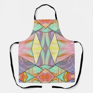 Modern Abstract boho Marble Art Apron