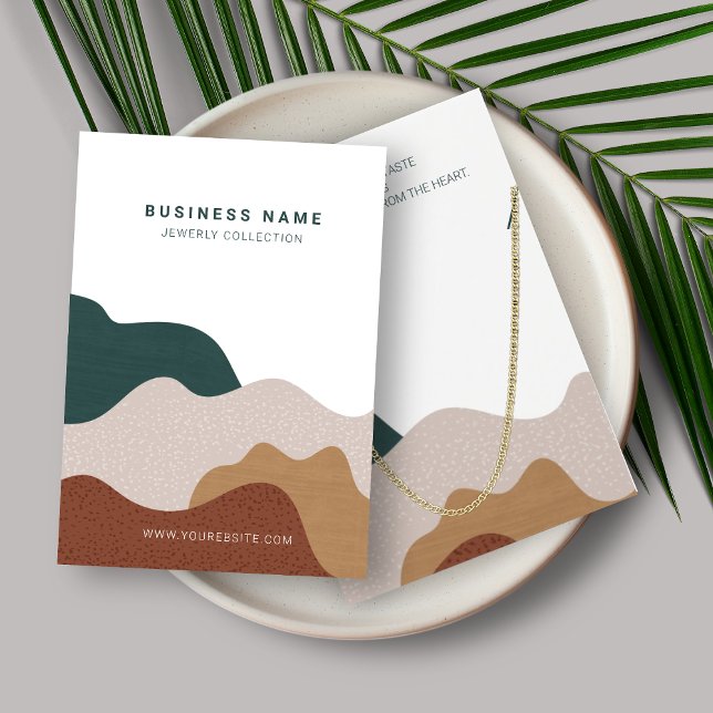 Modern Abstract Boho Necklace Display Card (Creator Uploaded)