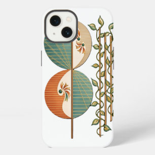 Modern Abstract Botanical Art Print, Minimalist Ci iPhone 13 Case