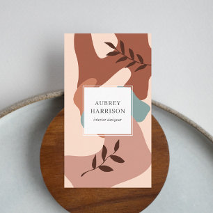 Modern Abstract Botanical Business Card