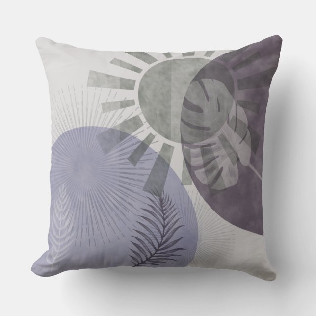 Modern Abstract Botanical Cushion (Front)