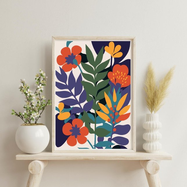 Modern Abstract Botanical Flower Poster  (Creator Uploaded)