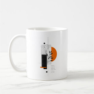 Modern Abstract Botanical Geometric Wall Art Coffee Mug