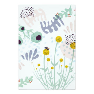 Modern Abstract Botanical Yellow Billy Button Photo Print