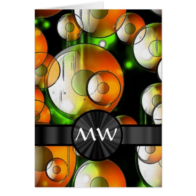 Modern abstract bubbles pattern (Front)