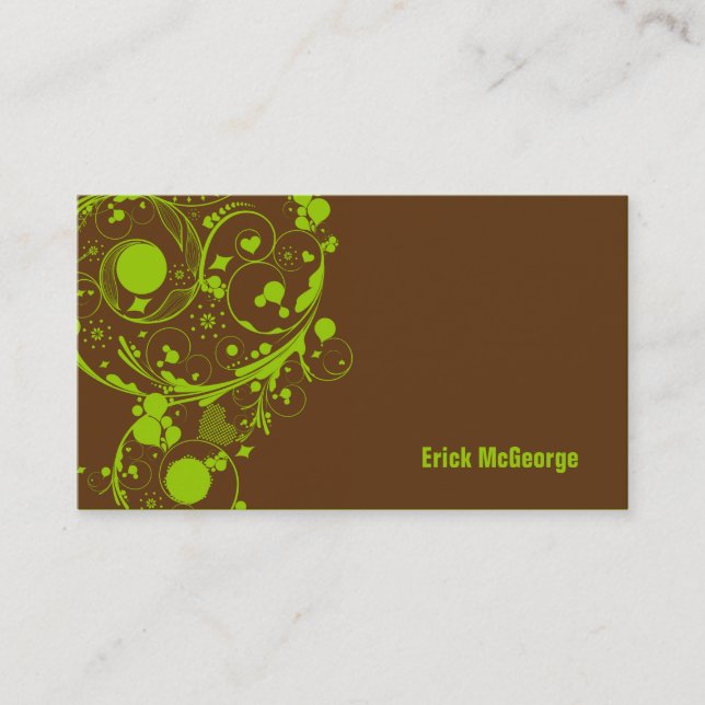 Modern Abstract Business Card Template (Front)