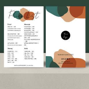 Modern Abstract Business Price List Flyer