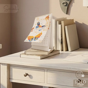 Modern Abstract Butterflies Photo Calendar 2026