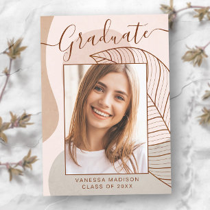 Modern Abstract Calligraphy Script Photo Announcement