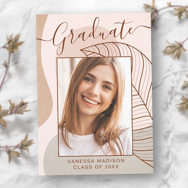 Modern Abstract Calligraphy Script Photo Announcement (Creator Uploaded)