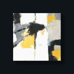 Modern Abstract Canvas Print<br><div class="desc">© Mike Schick / Wild Apple. An abstract image featuring grey, black, white, and gold colours.</div>