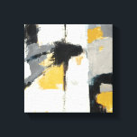 Modern Abstract Canvas Print<br><div class="desc">© Mike Schick / Wild Apple.  An abstract image featuring grey,  black,  white,  and gold colours.</div>