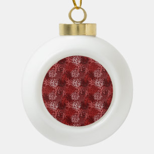 Modern Abstract Ceramic Ball Christmas Ornament