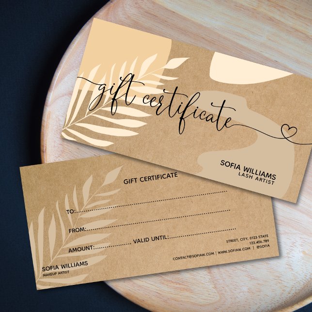 Modern abstract Certificate Gift Card (Creator Uploaded)