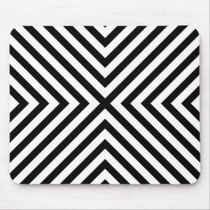 Modern Abstract Chevron Pattern Mouse Pad