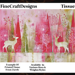 Modern Abstract Christmas Landscape EP5 Decoupage  Tissue Paper