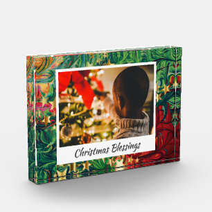 Modern Abstract CHRISTMAS STARS Photo Keepsake