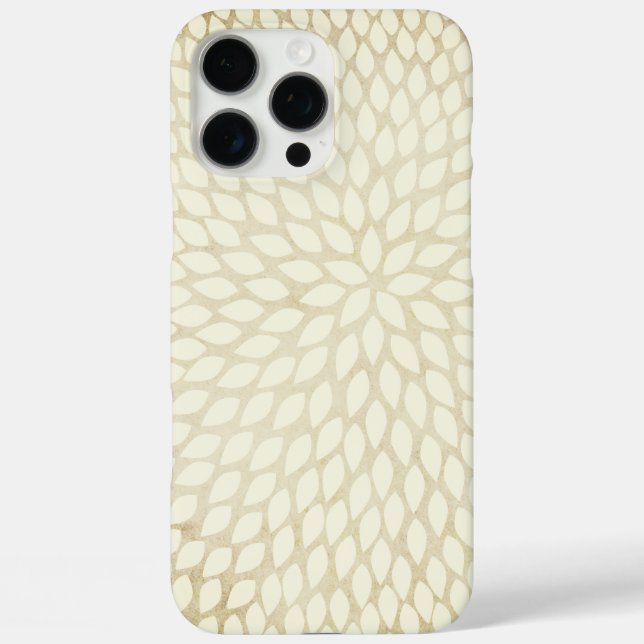 Modern Abstract Chrysanthemum Floral Pattern Case-Mate iPhone Case (Back)