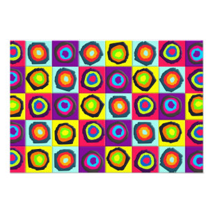 Modern Abstract Circles Pattern Photo Print