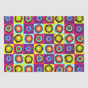 Modern Abstract Circles Pattern Tissue Paper