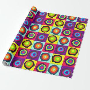 Modern Abstract Circles Pattern Wrapping Paper