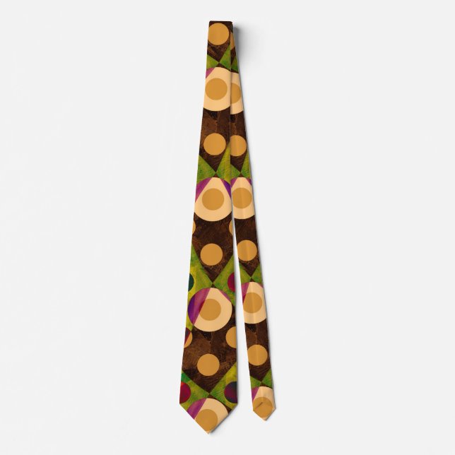 Modern Abstract Circles Tie (Front)