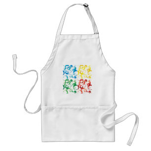 Modern Abstract Colorful Bubbles Geometric Pattern Standard Apron