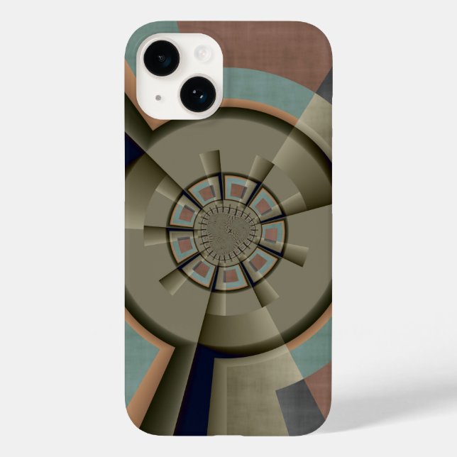 Modern Abstract Colour Harmony Fractal Art Graphic Case-Mate iPhone Case (Back)