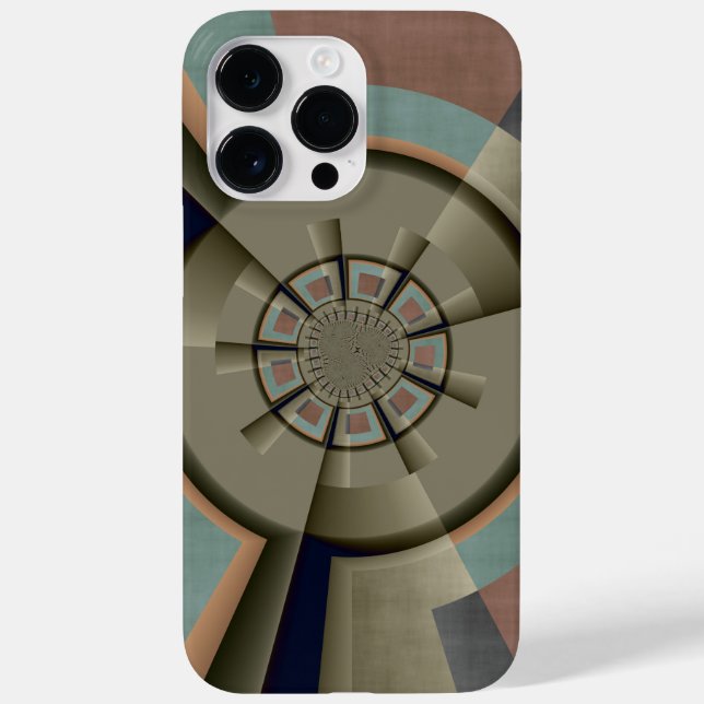 Modern Abstract Colour Harmony Fractal Art Graphic Case-Mate iPhone Case (Back)