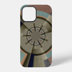 Modern Abstract Colour Harmony Fractal Art Graphic iPhone 12 Case