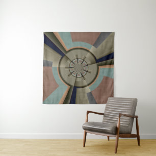 Modern Abstract Colour Harmony Fractal Art Graphic Tapestry