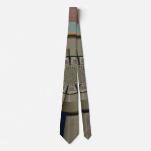 Modern Abstract Colour Harmony Fractal Art Tie