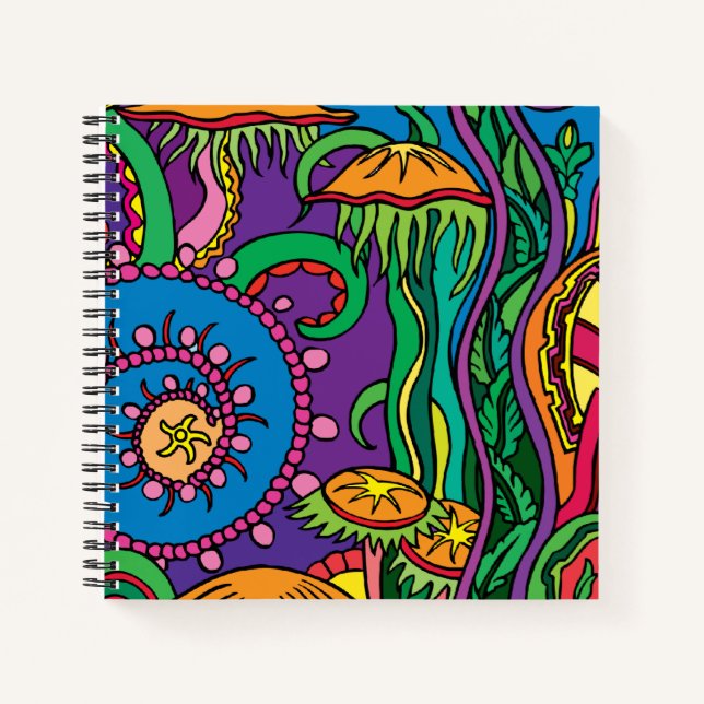 Modern Abstract Colourful Art Deco Design |  Notebook (Front)