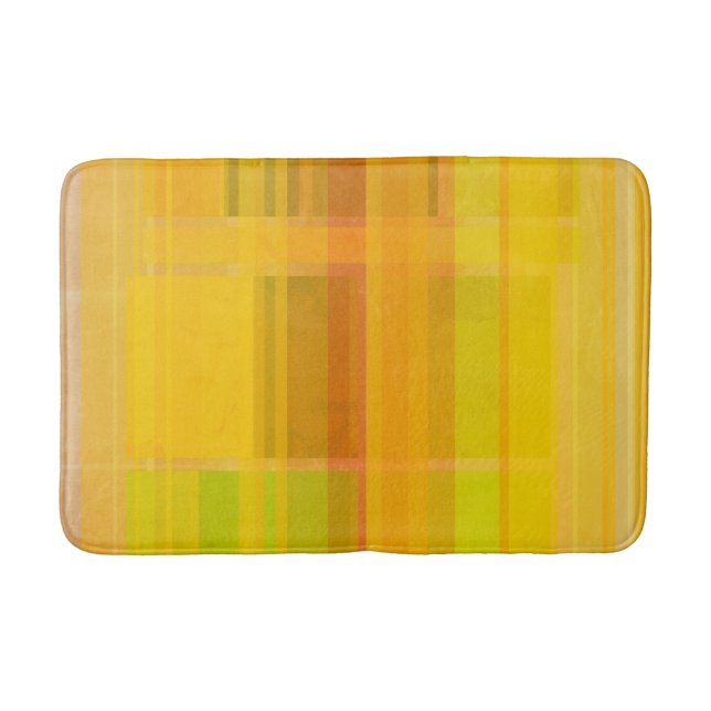 Modern Abstract | Colourful Citrus Colours Bath Mat (Front)