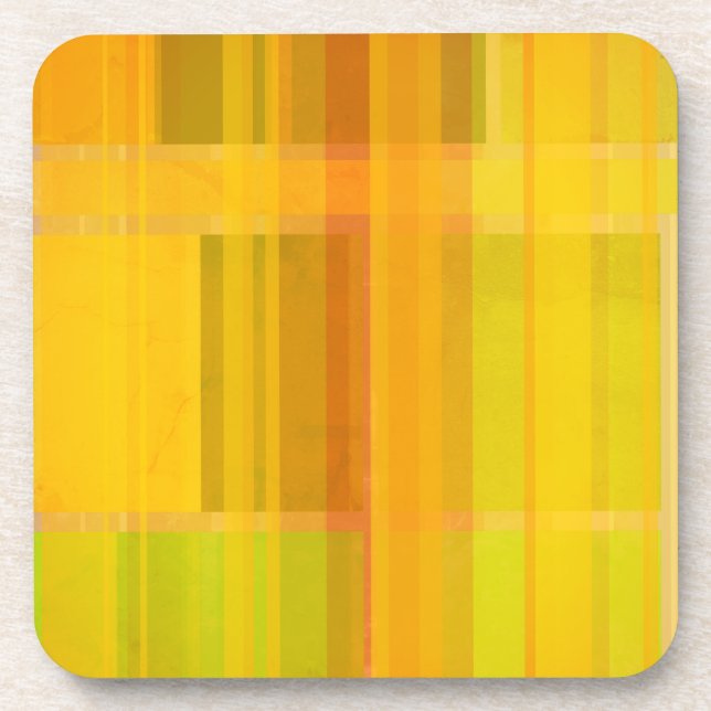 Modern Abstract | Colourful Citrus Colours Coaster (Front)