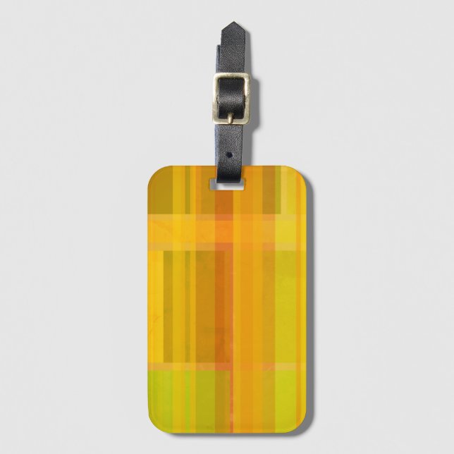 Modern Abstract | Colourful Citrus Colours Luggage Tag (Front Vertical)