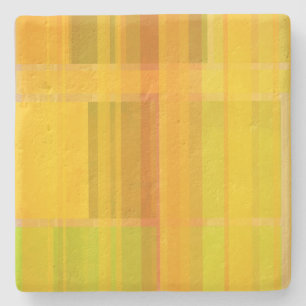 Modern Abstract Colourful Citrus Colours Stone Coaster