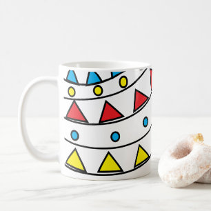 Modern Abstract Colourful Geometric Pattern    Coffee Mug