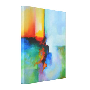 Modern Abstract Colourful Painting Canvas Print
