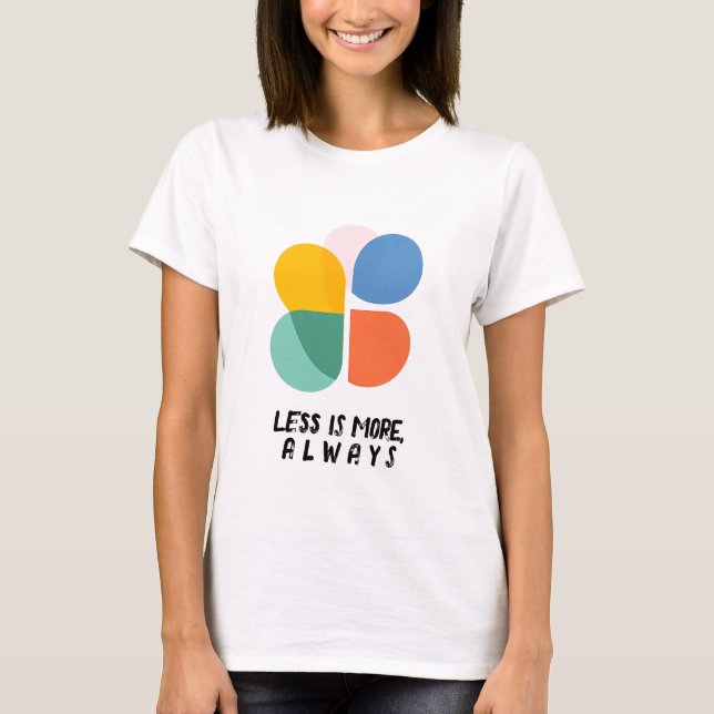 Modern Abstract Colourful Shape T-Shirt (Front)