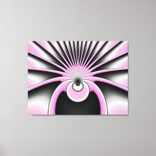 Modern Abstract Crazy Fractal Art Pattern Canvas Print
