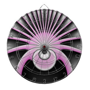 Modern Abstract Crazy Fractal Art Pattern Dartboard