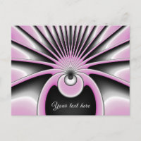 Modern Abstract Crazy Fractal Art Pattern Text