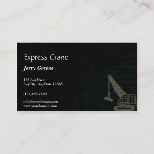 Modern Abstract Cube Construction Business Card