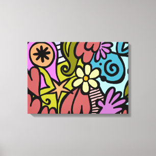 Modern Abstract Cubism Art Canvas Print