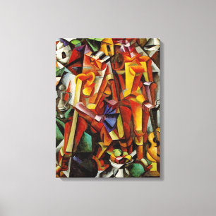 Modern Abstract Cubist Painting - Canvas Replica Print